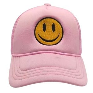 Baby pink trucker hat